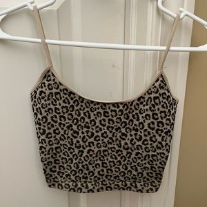 Full Tilt cheetah print tank top